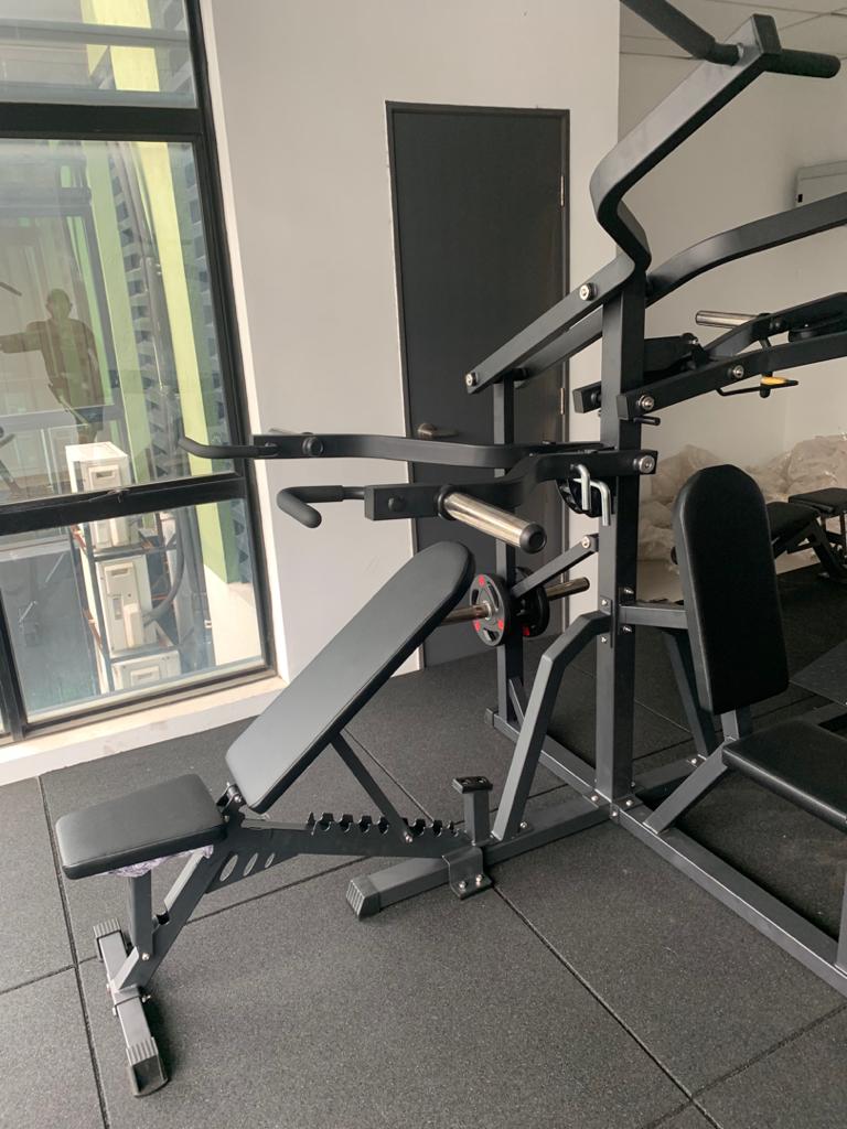 POWERTECH USA LEVERAGE 3 STATIONMAINTENANCE FREE PLATE LOADED GYM EQU