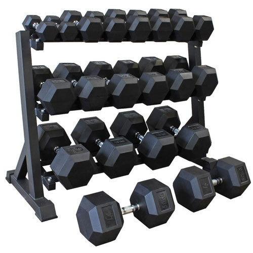 Gym division discount rubber hex dumbbells